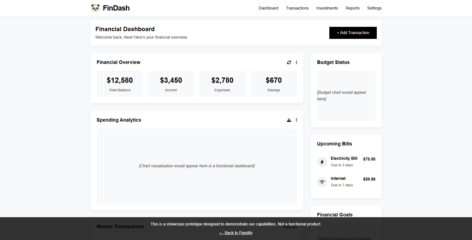 Fintech Dashboard Project